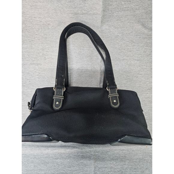 The Sak Black Rectangular woven shoulder bag with floral print liner - Picture 1 of 11